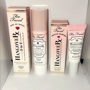 Too Faced HangoveRx primer and 3 in 1 full bundle